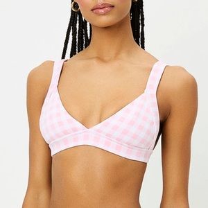 Frankies Bikinis “Georgia” top in Pink Picnic (PL)
